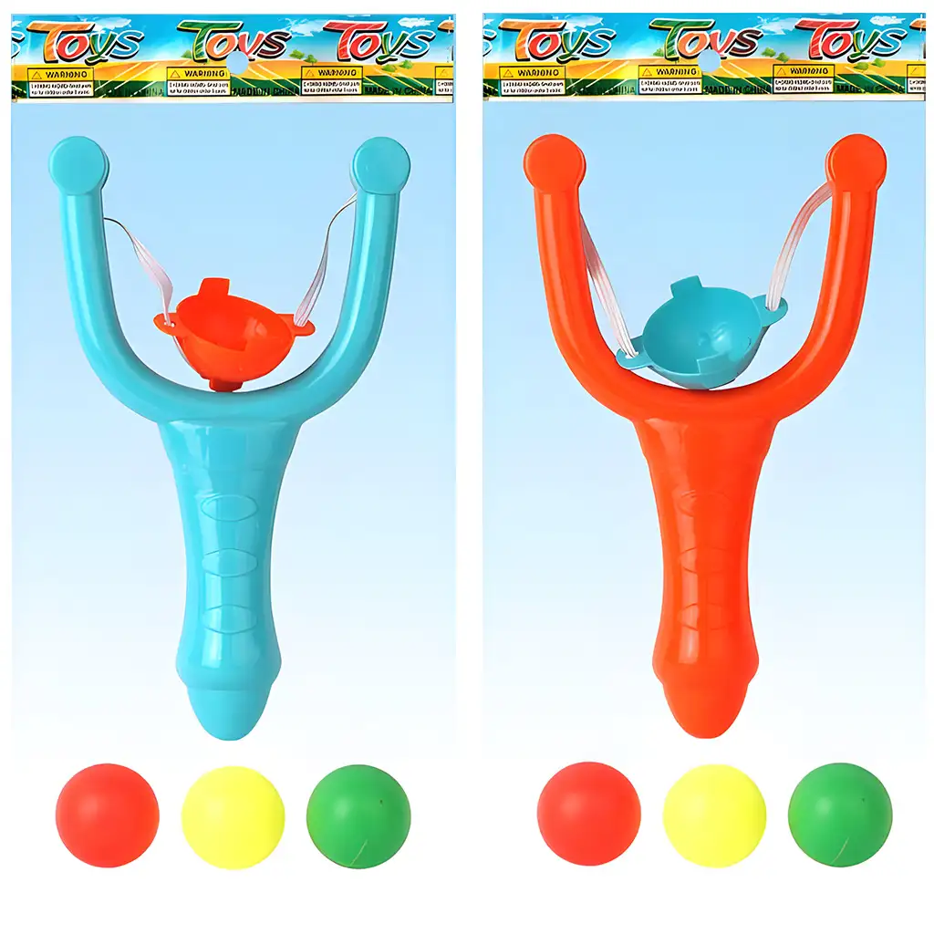 Műanyag színes csúzli szett kétféle változatban 12cm 1db kép 3