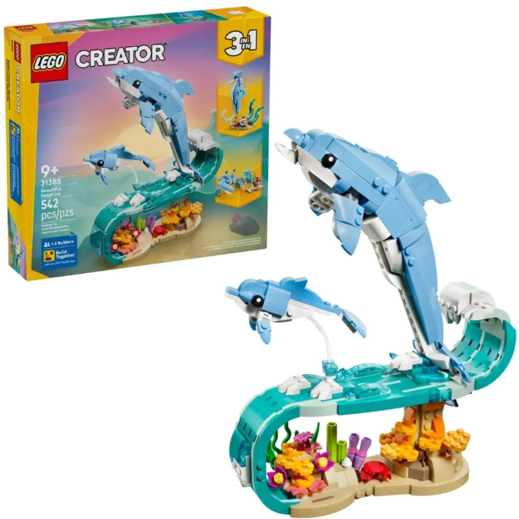 LEGO® Creator: Tengeri állatok: Csodálatos delfinek (31385)