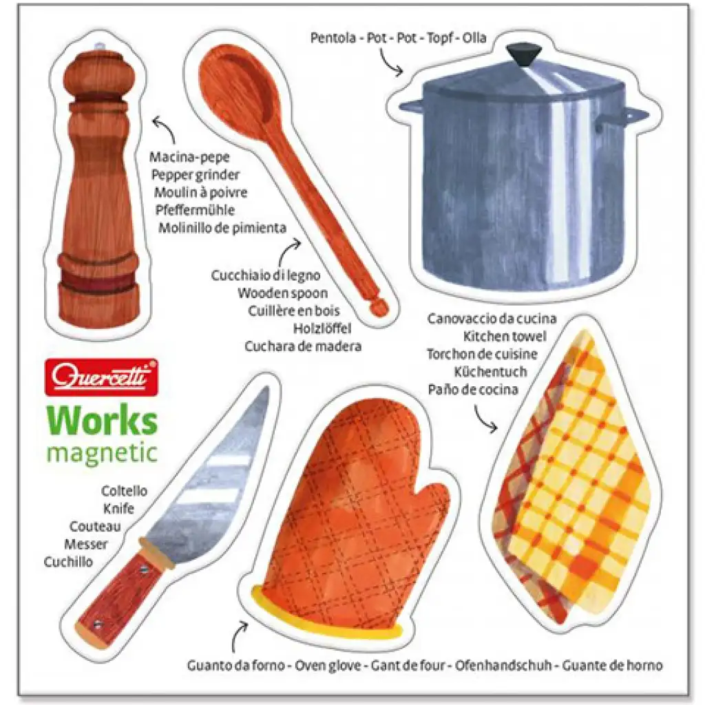 Quercetti: Montessori foglalkozások mágneses puzzle 3db-os szett kép 2