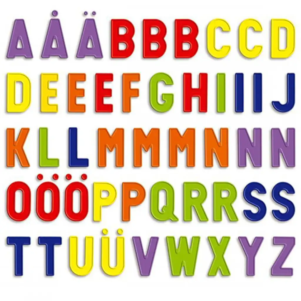 Quercetti: Mágneses nagybetű 288db-os szett kép 2