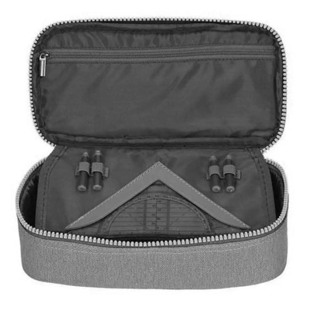 Spirit: My Bag sötétkék-rózsaszín mintás ovális tolltartó 23x10cm kép 4