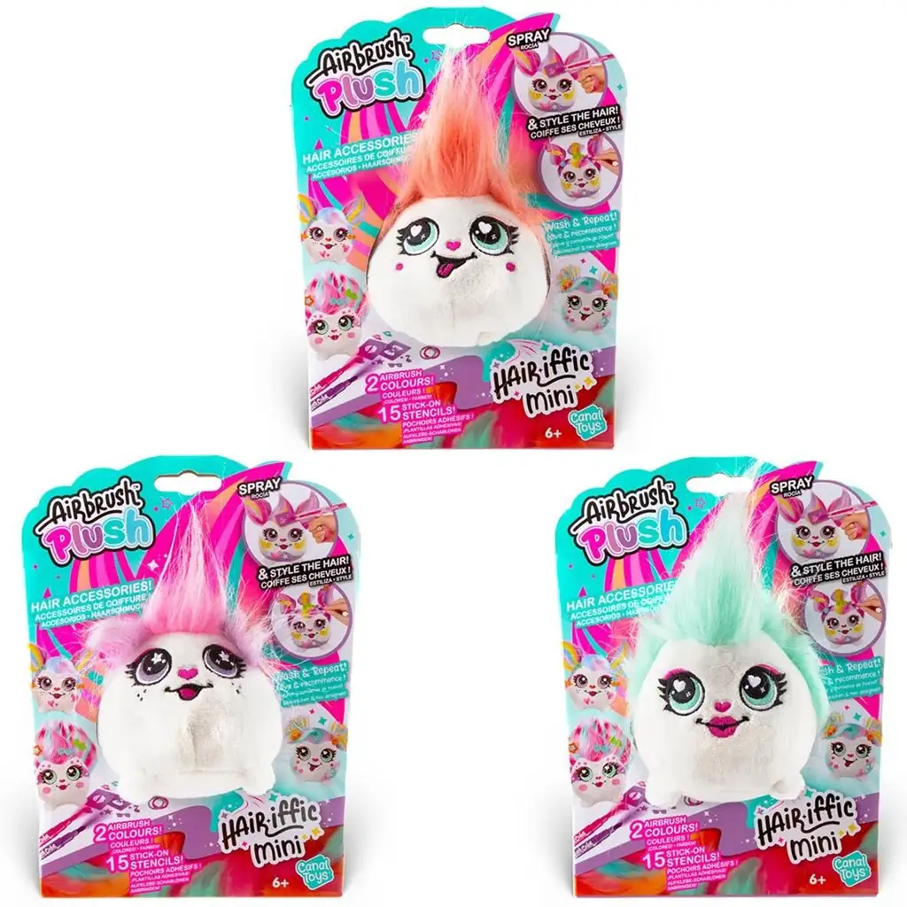 Airbrush színezhető plüss állatok többféle változatban 1db