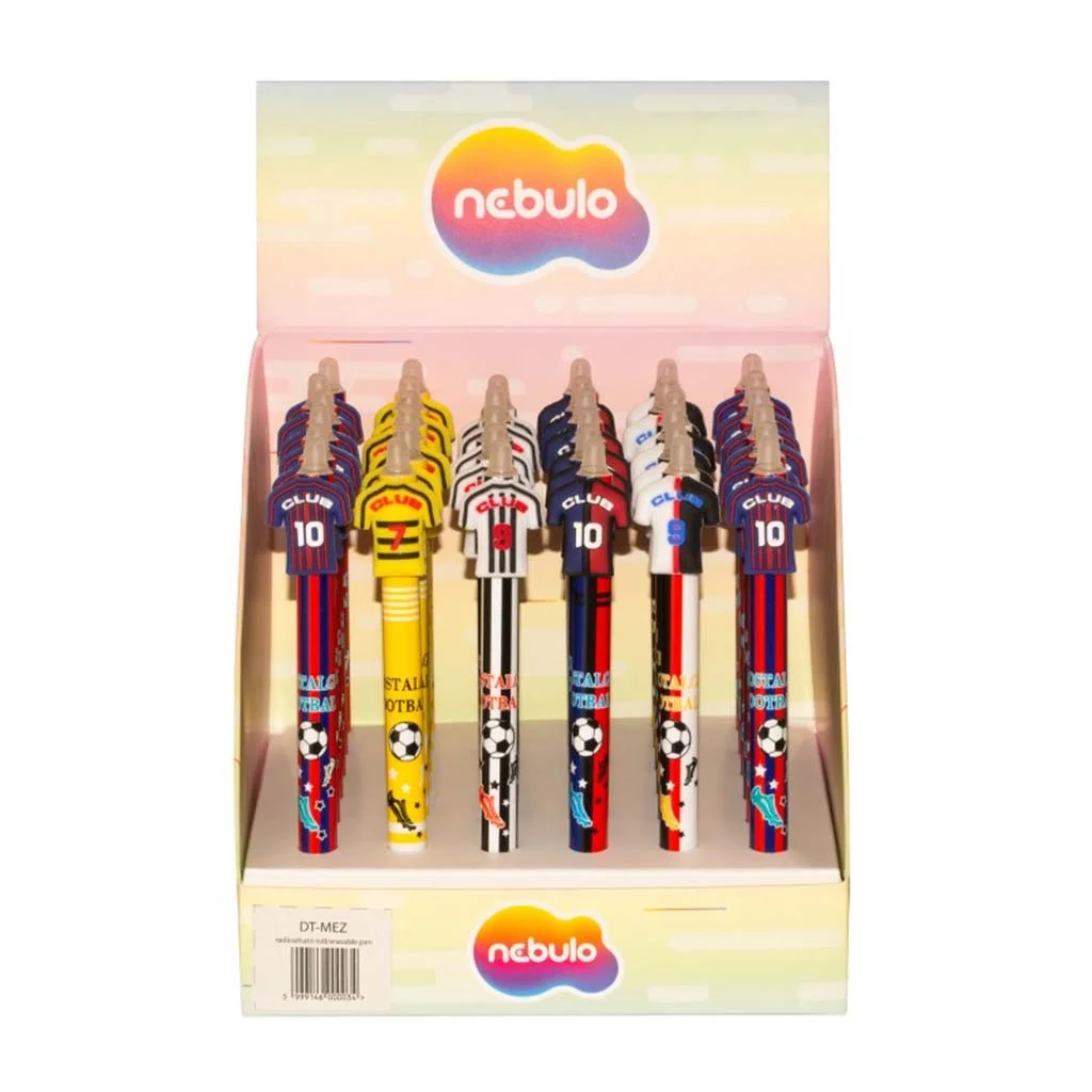 Nebulo: Mezek nyomógombos radírozható zseléstoll többféle 1db