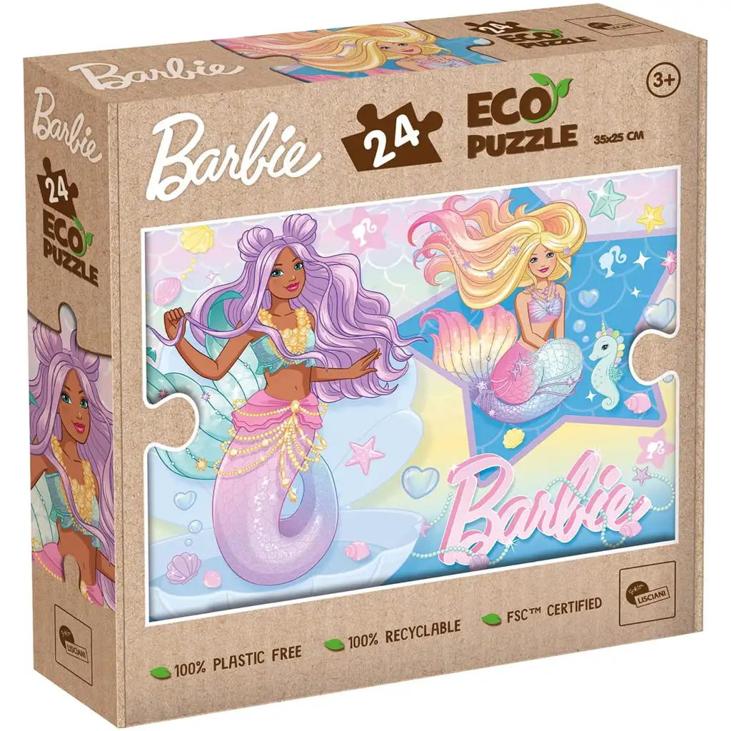 Barbie sellő barátnők 24db-os Eco mini puzzle 35x25cm - Lisciani
