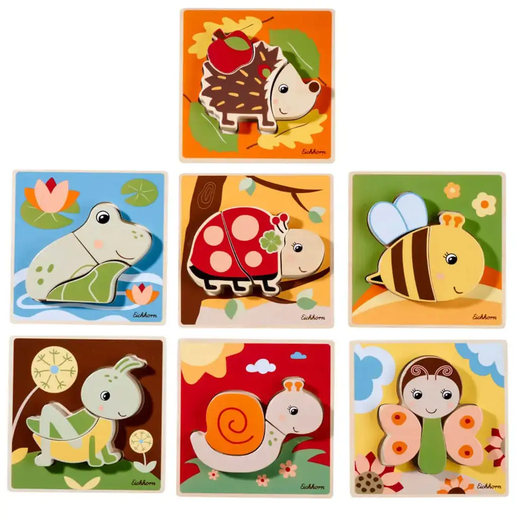 Eichhorn: Fa állatos puzzle többféle változatban 1db - Simba Toys kép 2