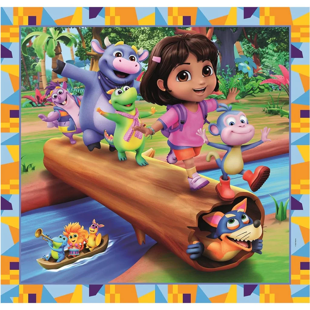 Dóra a felfedező 3x48db-os Supercolor puzzle - Clementoni kép 3