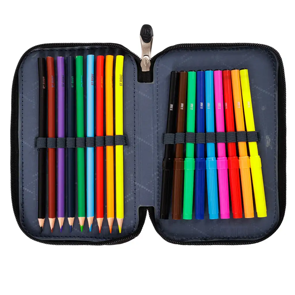 St.Right Blue Gamer kétemeletes töltött tolltartó kép 2