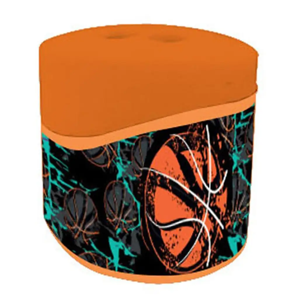 Must: Lets go play tartályos 2 lyukú hegyező kosárlabdás mintával kép 2