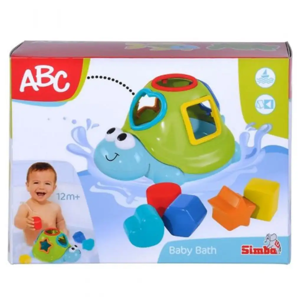 ABC úszó teknősbéka formaválogatós kockákkal - Simba Toys