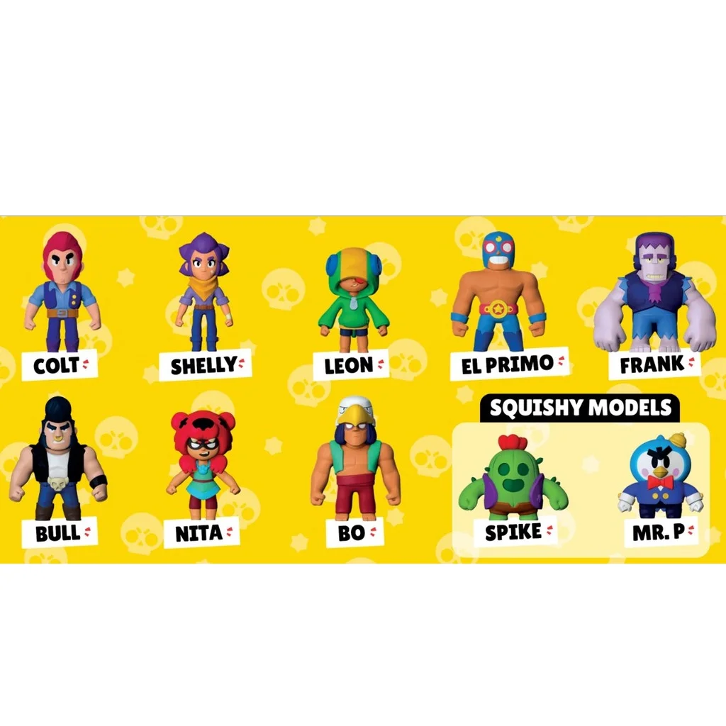 Monster Flex: Brawl Stars nyújtható figurák többféle változatban 1db kép 7