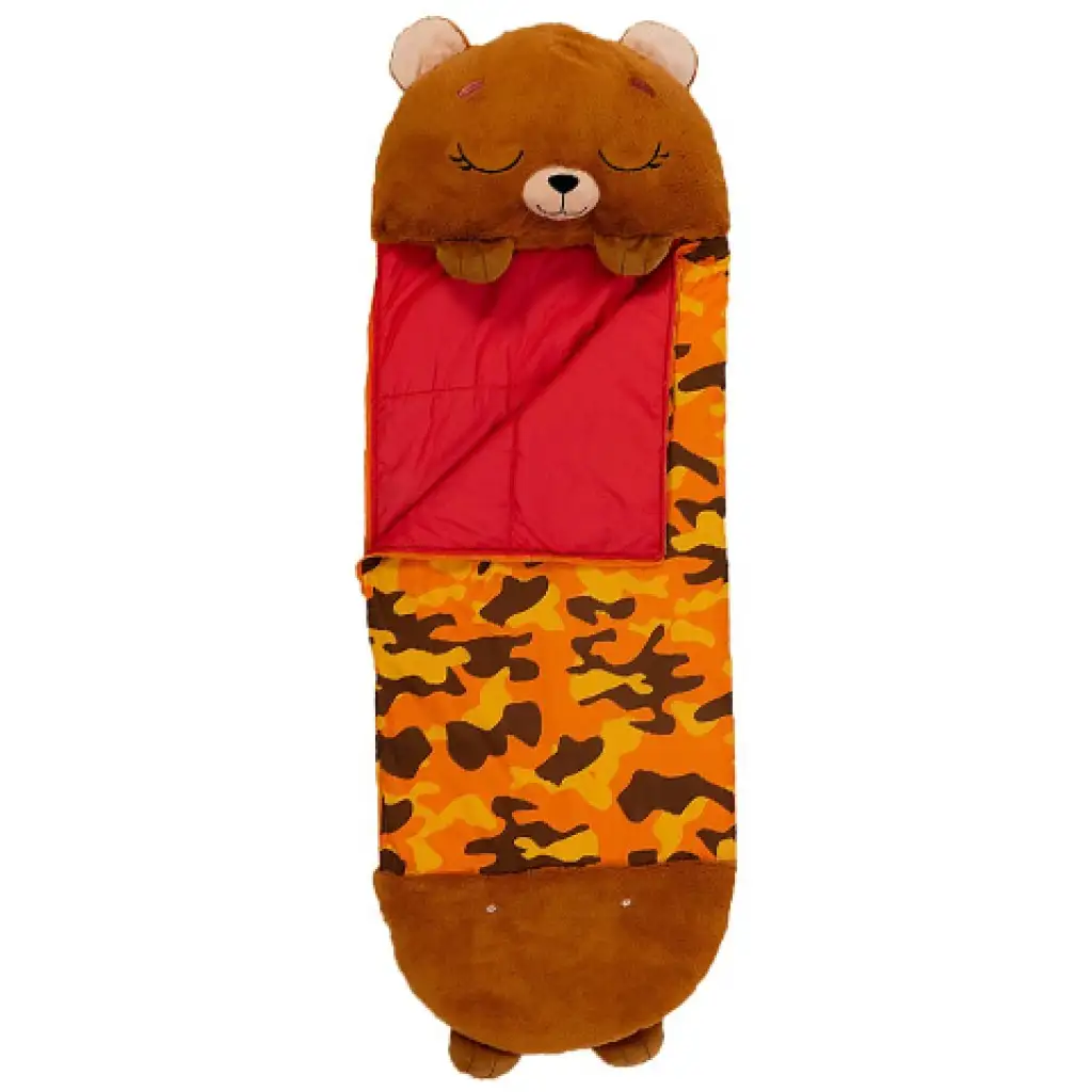 Happy Nappers: Barna maci párna hálózsák 137cm kép 2