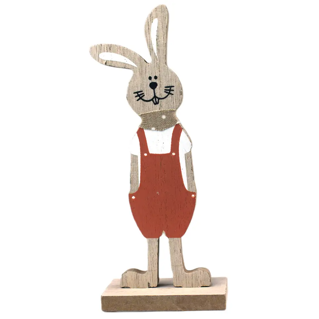 Húsvéti nyuszi fadísz kétféle változatban 17cm kép 2