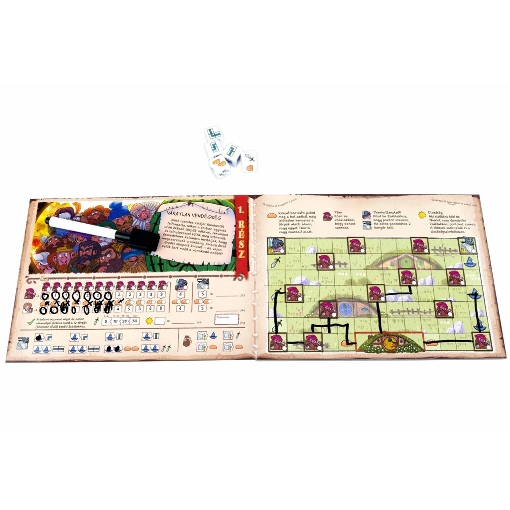 A hobbit - Oda és vissza társasjáték kép 3