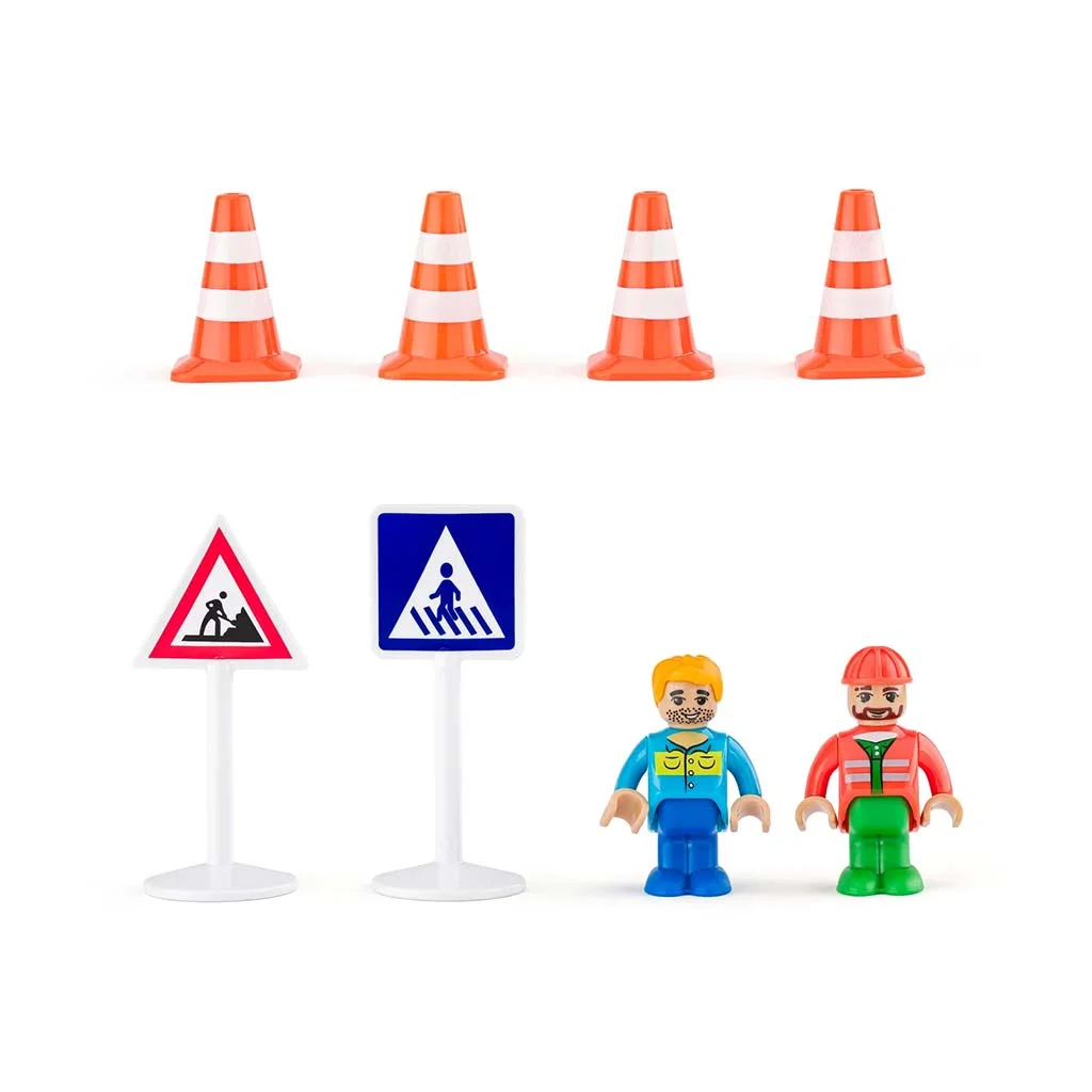 Építőipari járműves játékszett 12db-os - Woodyland kép 3