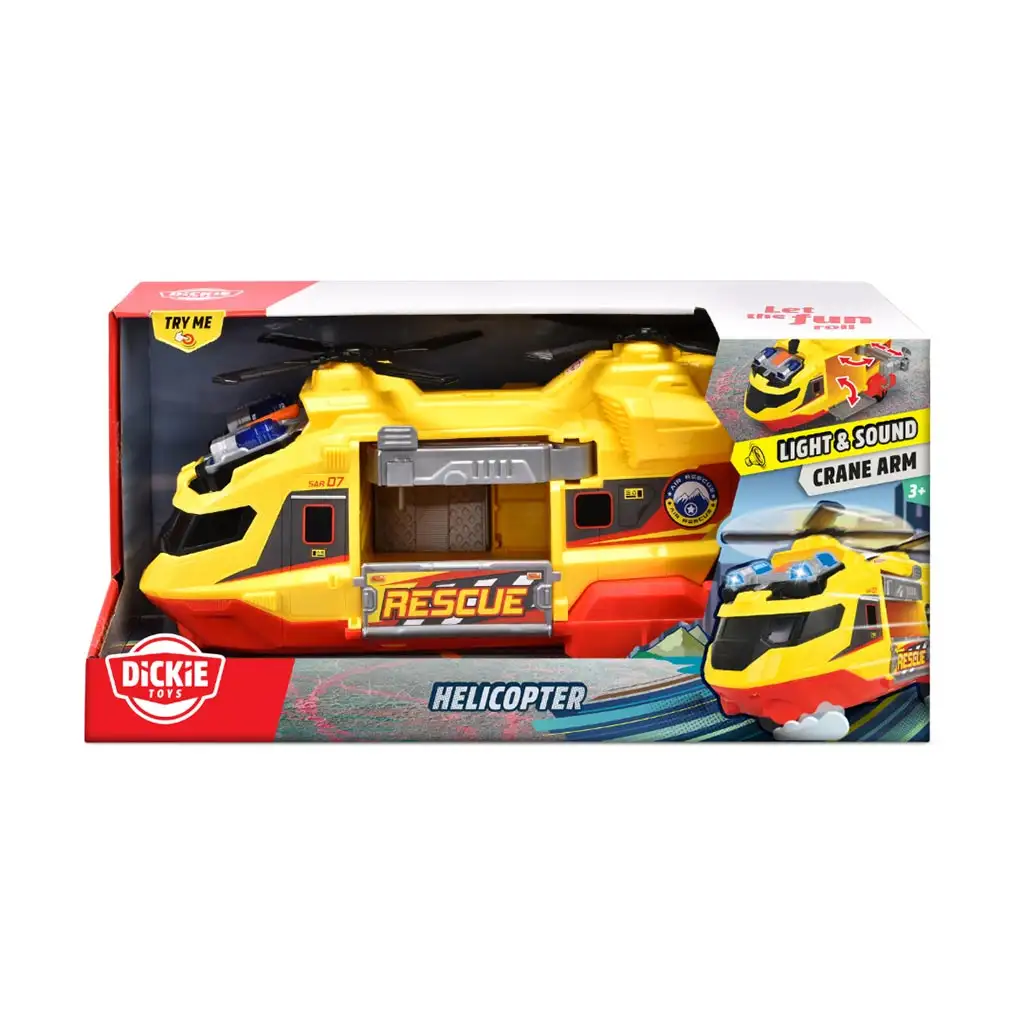 Helikopter fénnyel és hanggal 30cm - Dickie Toys kép 3