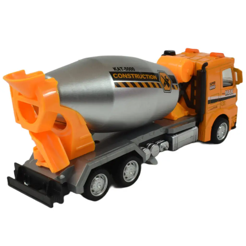 Service Team: Építőipari lendkerekes teherautó fénnyel és hanggal többféle változatban 20cm kép 12