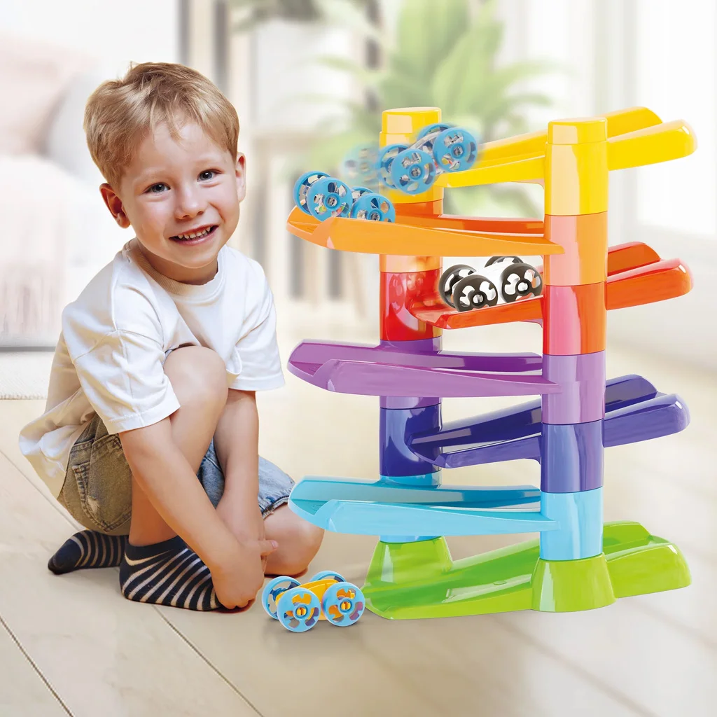 Quercetti: Flip Car spirál torony autóversenypálya szett kép 3