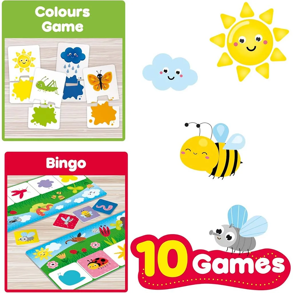 Carotina baby: Készségfejlesztő játékgyűjtemény kicsiknek 10 különböző játékkal - Lisciani kép 5