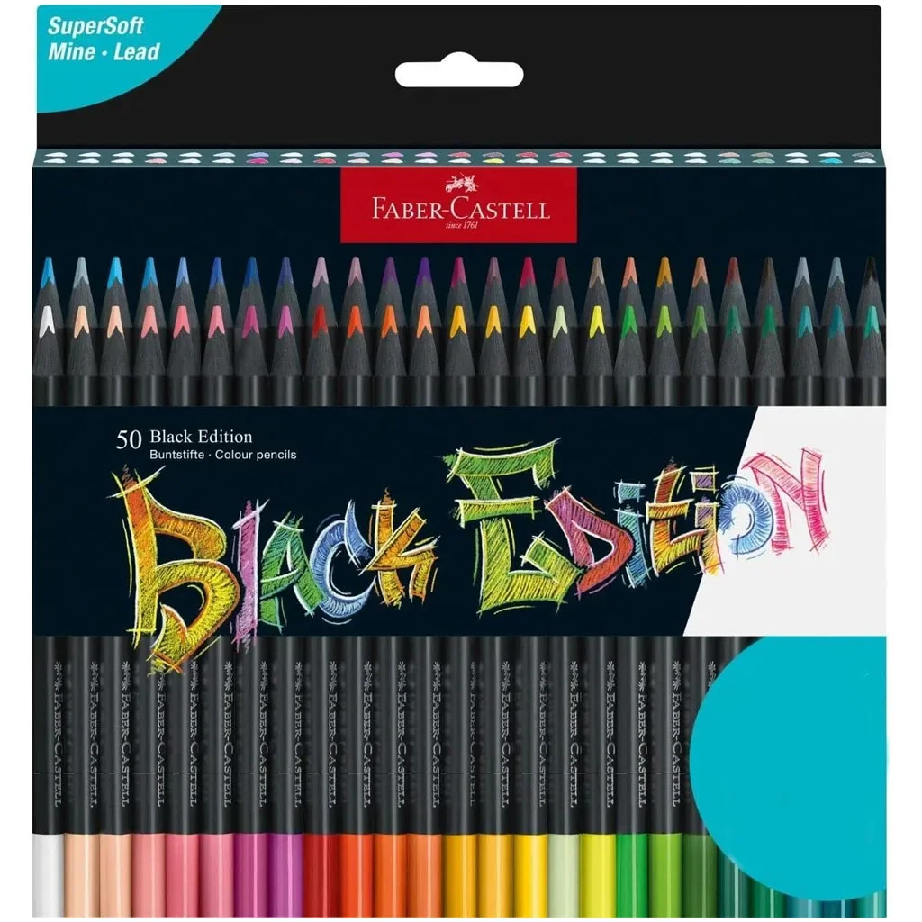Faber-Castell: Black Edition színes ceruza szett 50db-os