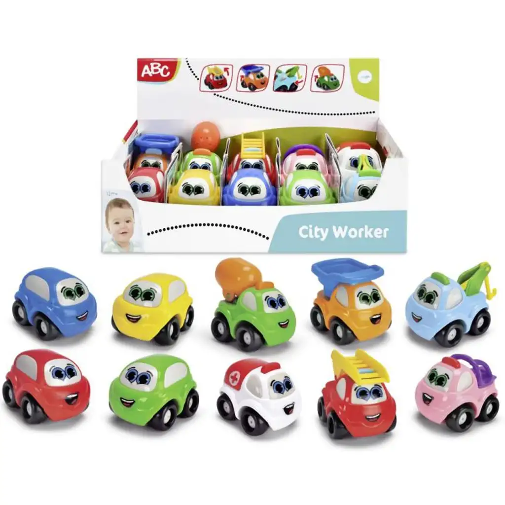 ABC Mosolygós városi munkagépek többféle változatban 1db - Simba Toys