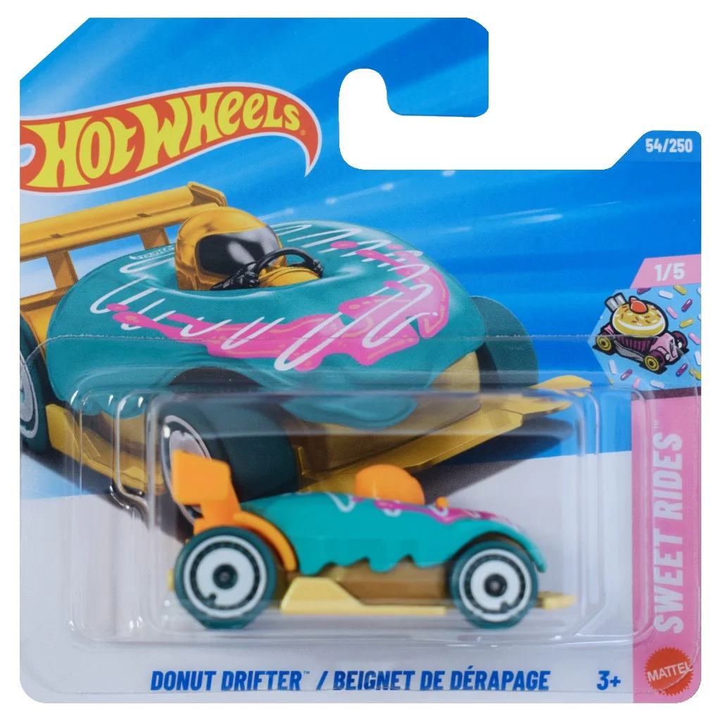 Hot Wheels: Donut Drifter / Beignet De Dérapage zöld kisautó 1/64 - Mattel