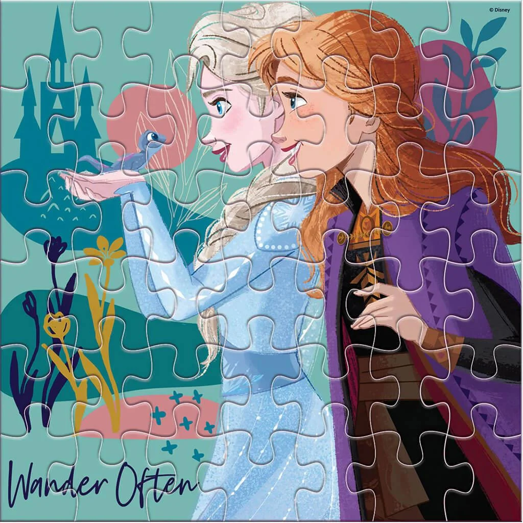 Luna: Jégvarázs 2 testvérek 42db-os színezhető puzzle kép 2