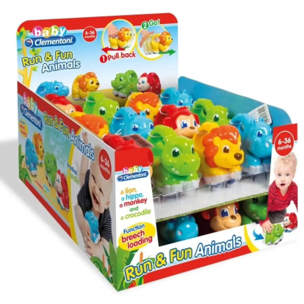 Run&Fun Baby felhúzható állatok - Clementoni kép 2