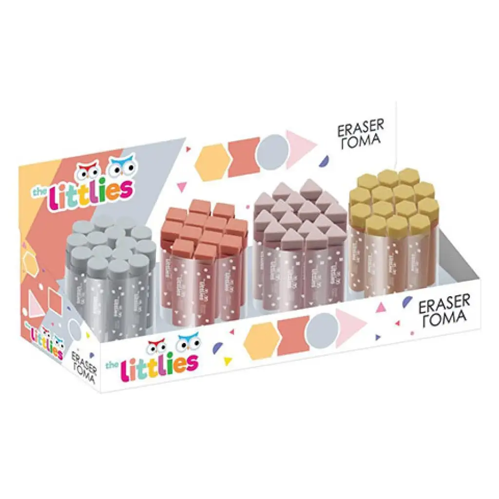 The Littlies: 80mm-es radír különböző formákban