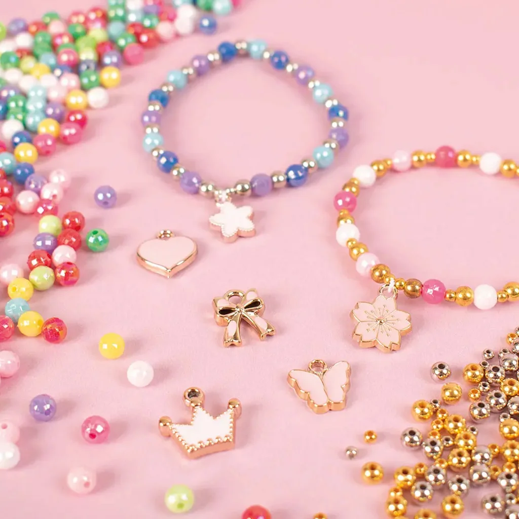 PlayBox: Charm karkötő készítő gyöngy szett medálokkal 500db-os kép 4
