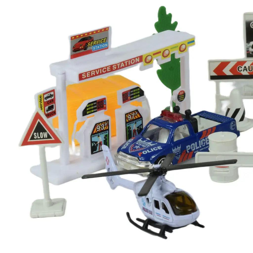 Police Squad: Rendőrségi játékszett járművekkel és kiegészítőkkel kétféle változatban kép 3