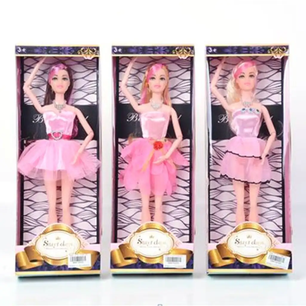 Koktélruhás hercegnő babák többféle változatban 30cm 1db