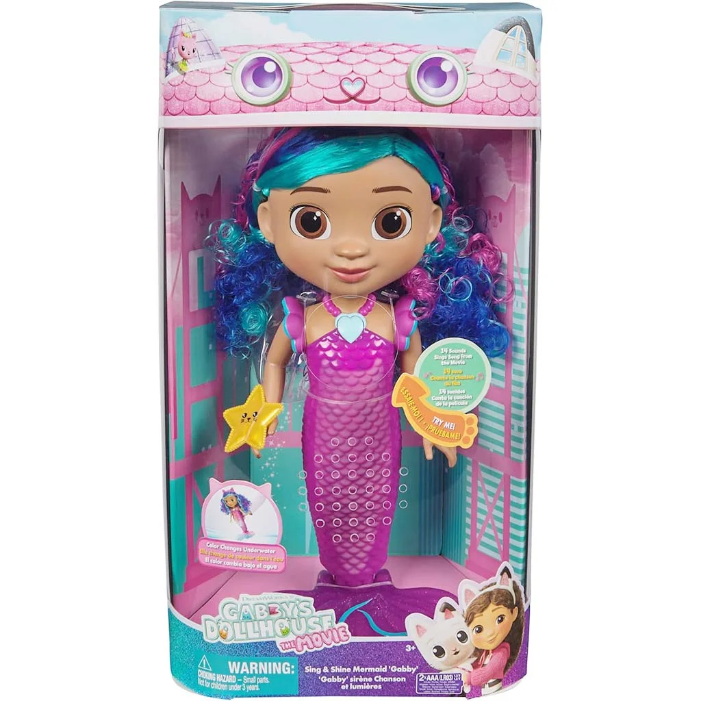 Gabi babaháza Mozi: Éneklő és ragyogó sellő Gabi baba - Spin Master
