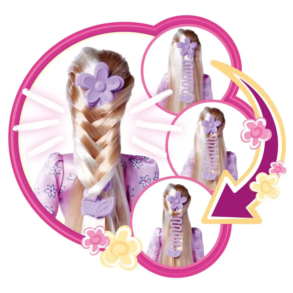 Steffi Love: Flower Hair extra hosszú hajú baba kiegészítőkkel - Simba Toys kép 9