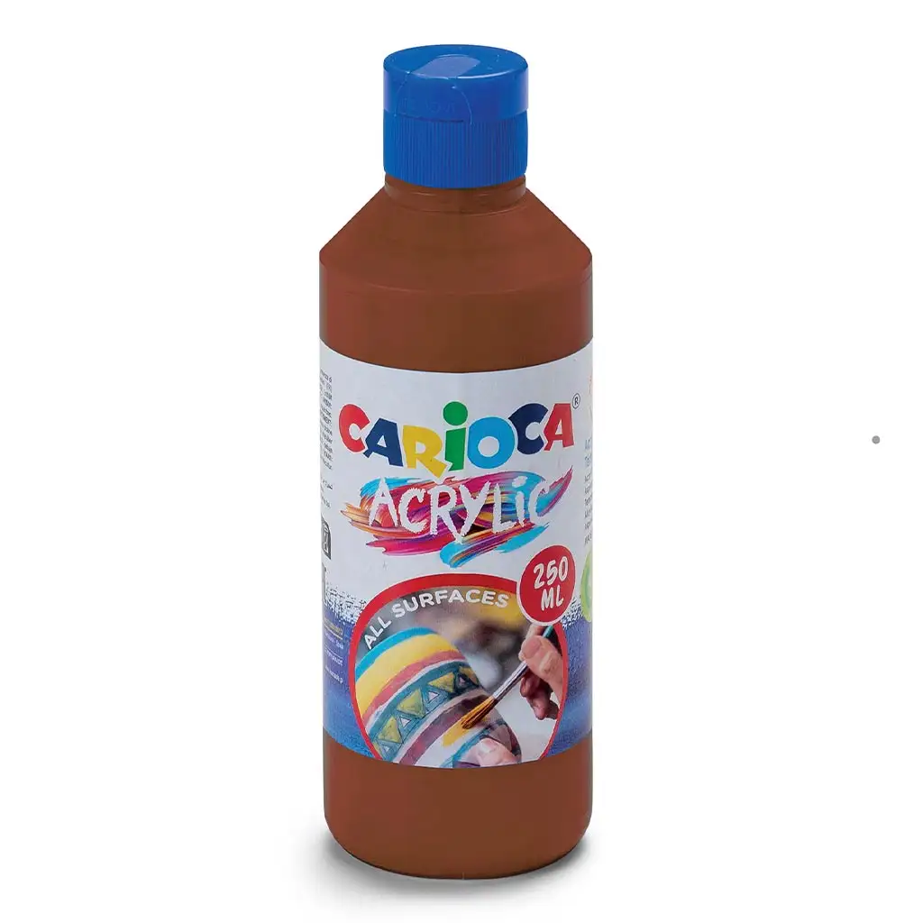 Acrylic 250ml-s akril festék barna színben - Carioca