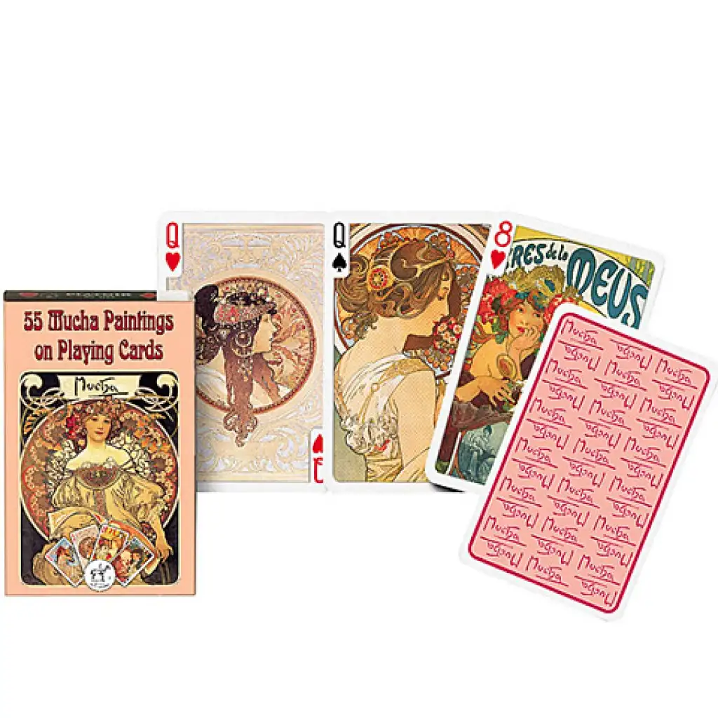 Exlkuzív römi kártya - Mucha 1x55 lap - Piatnik