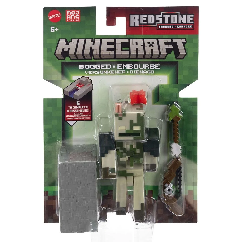 Minecraft: Bogged karakter játékfigura kiegészítőkkel - Mattel