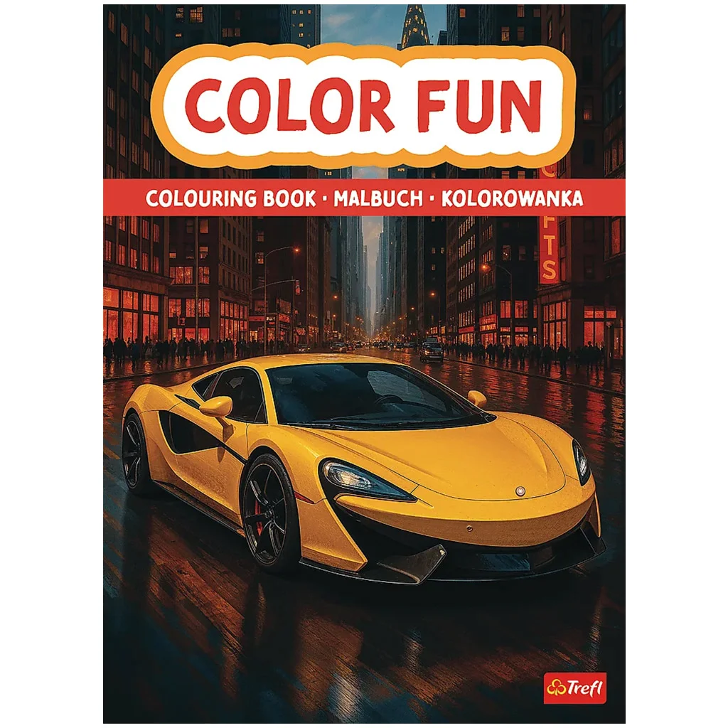 Száguldó járművek kifestőkönyv - Trefl
