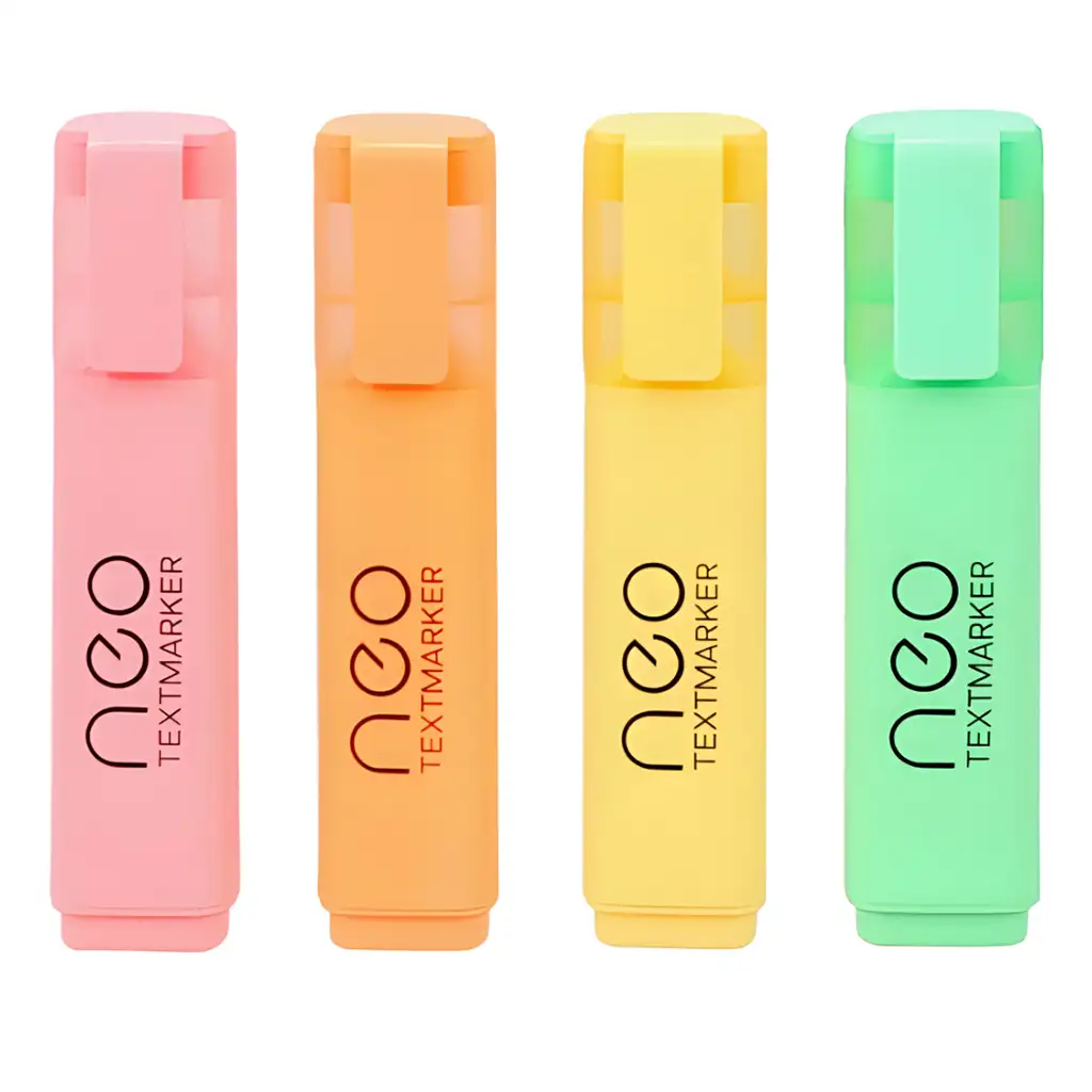 Spirit: Neo PAsztell 4db-os szövegkiemelő filc szett