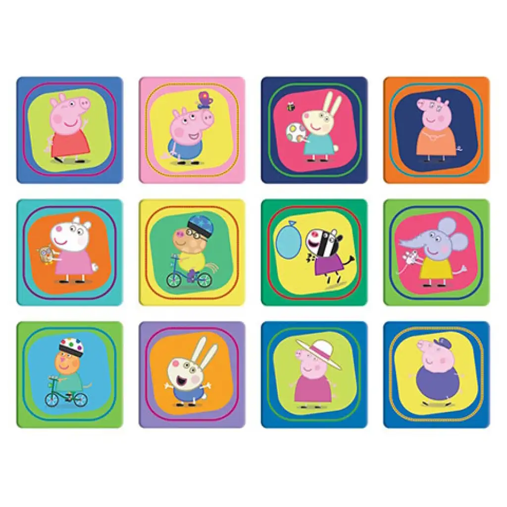 Peppa malacos 2 az 1-ben puzzle és memóriajáték - Trefl kép 4