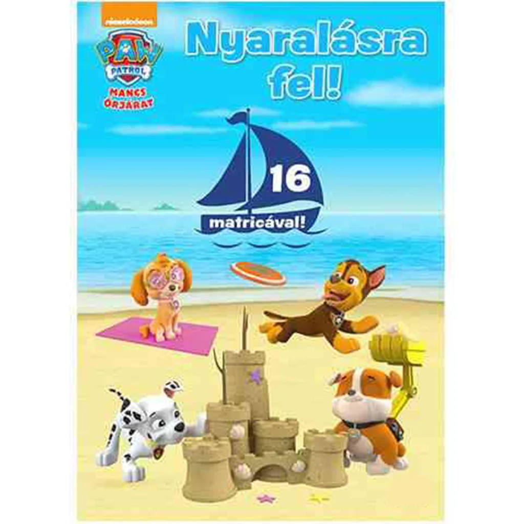 Mancs Őrjárat: Nyaralásra fel! foglalkoztató füzet matricákkal