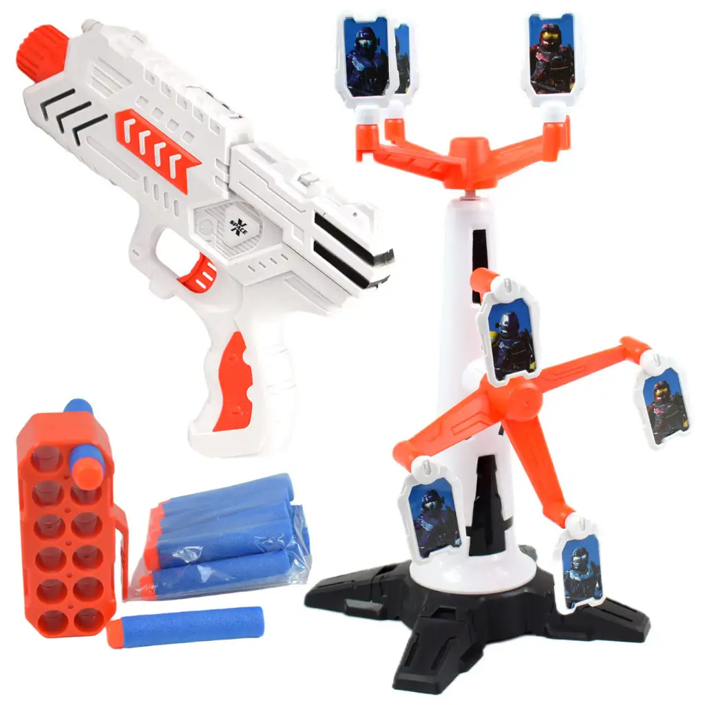 Space Wars: Szivacslövő fegyver forgó céltáblával és töltényekkel kép 2