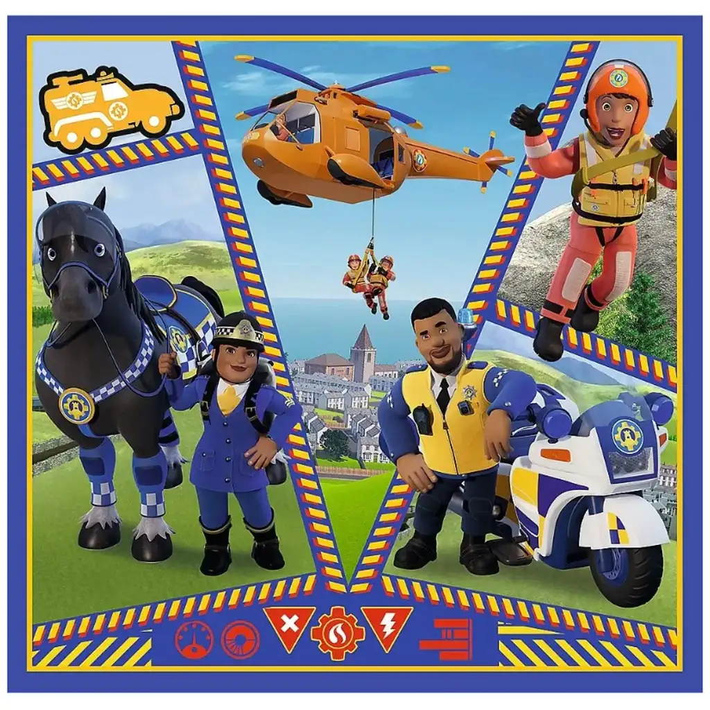 Sam a tűzoltó 3 az 1-ben 50, 36 és 20 db-os puzzle - Trefl kép 4