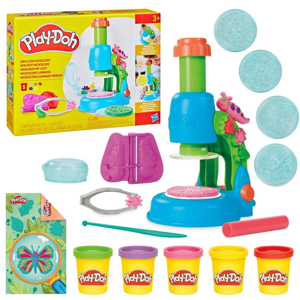 Play-Doh: Wonder Glow mikroszkópos gyurmaszett világító elemekkel – Hasbro kép 3