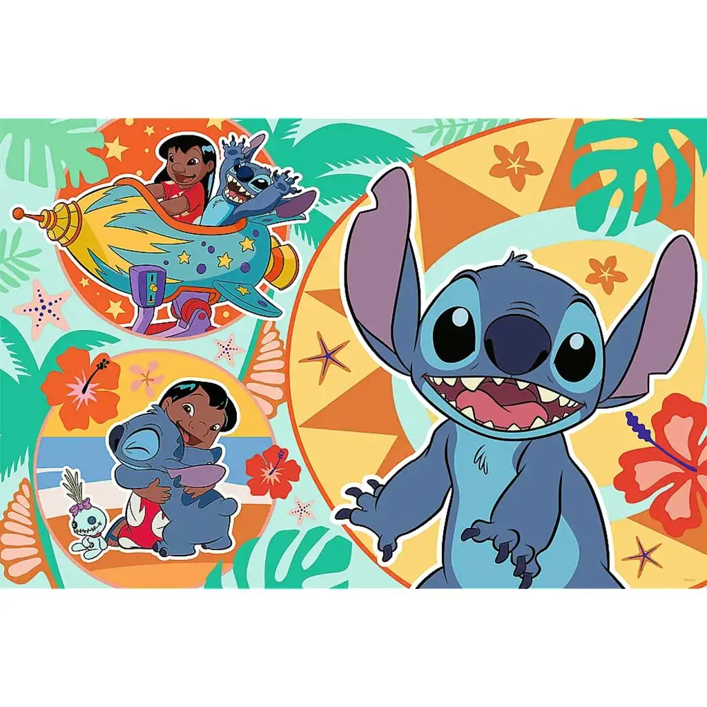 Disney: Lilo & Stitch egy boldog nap 24db-os Maxi puzzle - Trefl kép 2