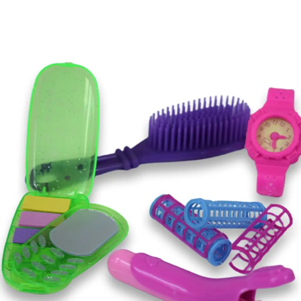 Vouge Girl: 11 részes szépség szett hajcsatokkal, hajszárítóval és telefonnal kép 4