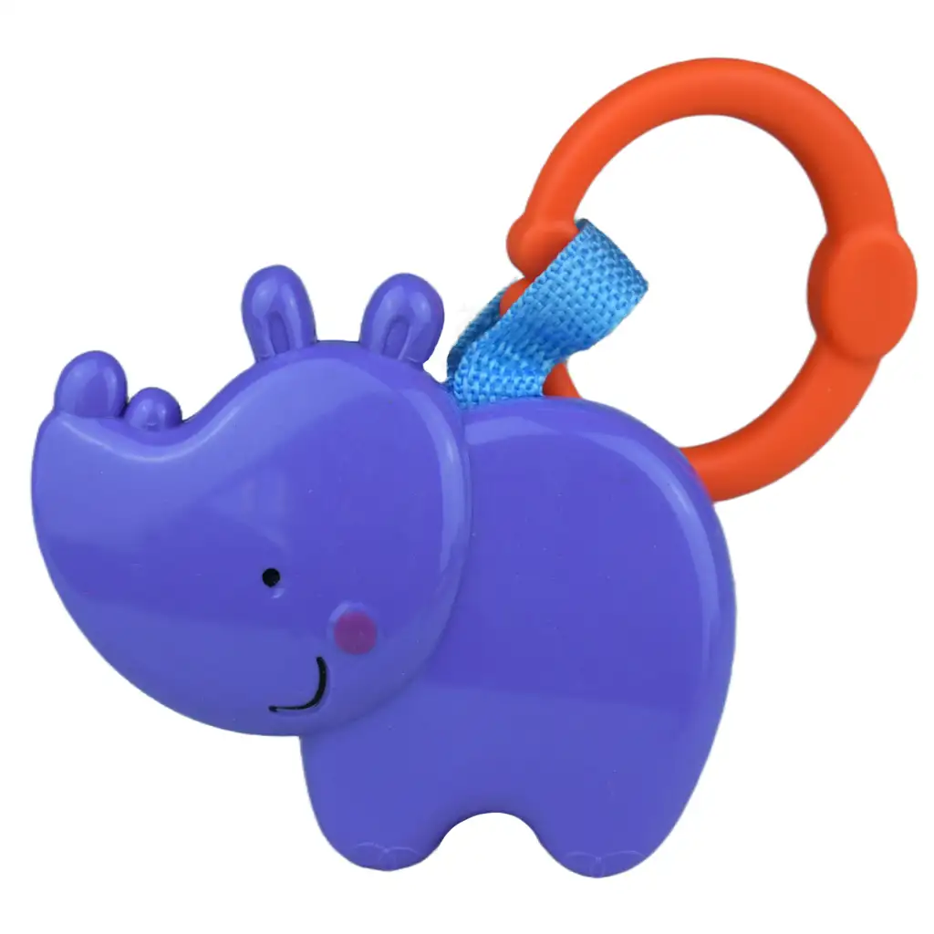 Sun Baby: Vidám víziló BPA mentes bébi csörgő kép 2