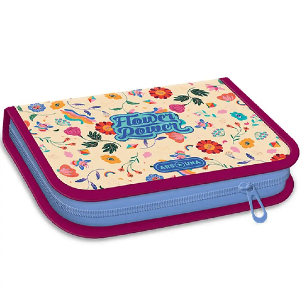 Ars Una: Flower Power töltött tolltartó 13x19x4cm