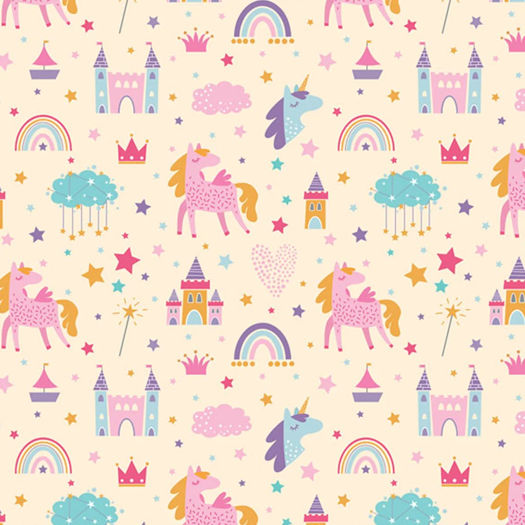 Cardex: Unikornisok és mesebirodalom mintás csomagolópapír 100x70cm