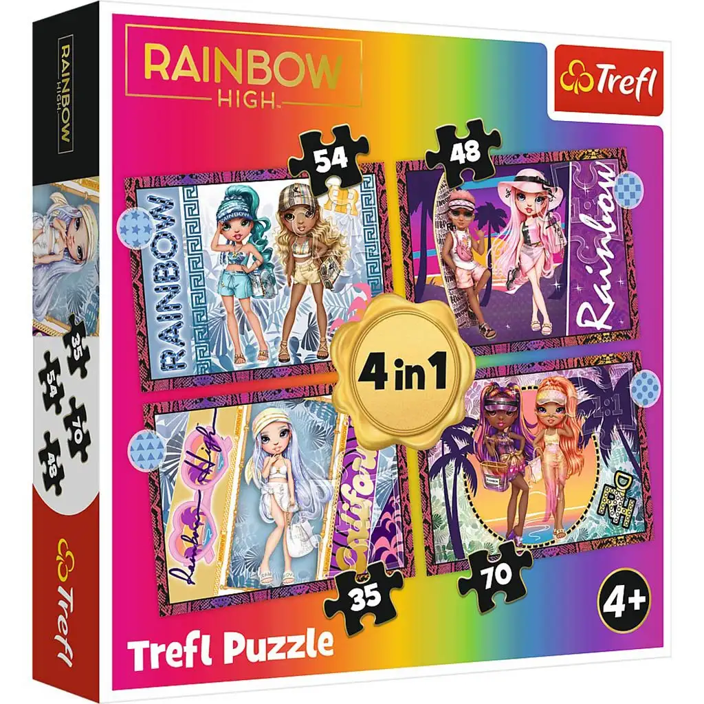 Rainbow High 4 az 1-ben puzzle - Trefl