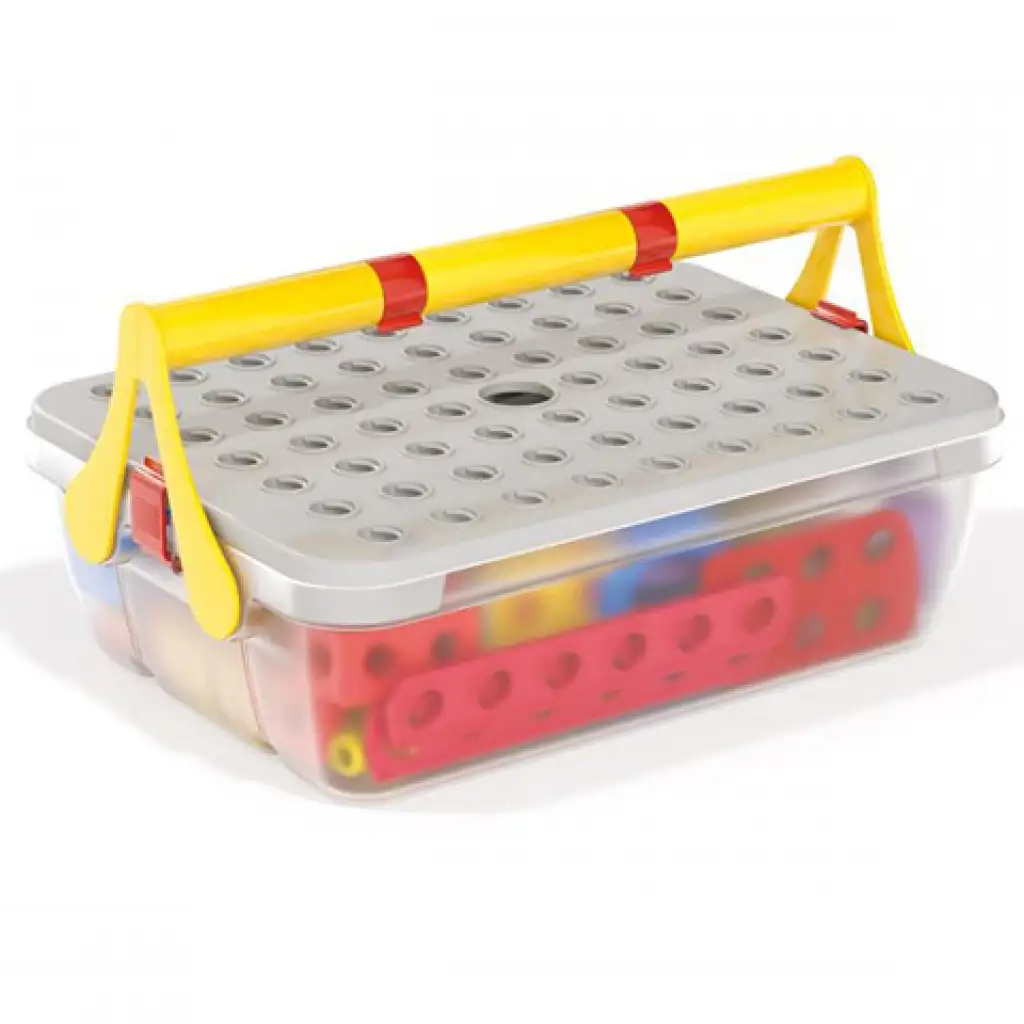 Quercetti: Tecno Jumbo munkagépek építőjáték szett 84db-os kép 4